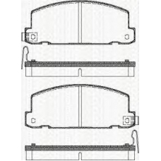 8110 60871 TRISCAN Комплект тормозных колодок, дисковый тормоз