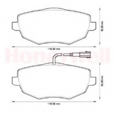 573211B BENDIX Комплект тормозных колодок, дисковый тормоз