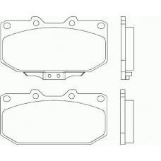 MDB1416 MINTEX Комплект тормозных колодок, дисковый тормоз
