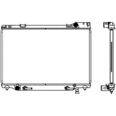 2462-1004 SAKURA  Automotive Радиатор, охлаждение двигателя