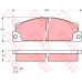 GDB296 TRW Комплект тормозных колодок, дисковый тормоз