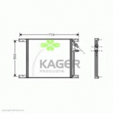 94-5947 KAGER Конденсатор, кондиционер