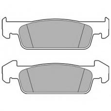 LP2663 DELPHI Комплект тормозных колодок, дисковый тормоз