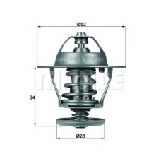 TX 68 88D MAHLE Термостат, охлаждающая жидкость