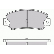 12-0714 E.T.F. Комплект тормозных колодок, дисковый тормоз