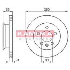 103854 KAMOKA Тормозной диск