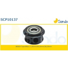 SCP10137 SANDO Ременный шкив, генератор