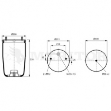 MLF8066 MERITOR Кожух пневматической рессоры