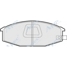 PAD413 APEC Комплект тормозных колодок, дисковый тормоз
