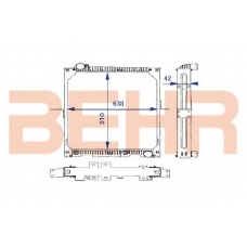 2204005 BEHR Radiator