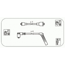 SBS8 JANMOR Комплект проводов зажигания