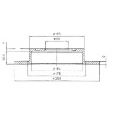BDC4938 QH Benelux Тормозной диск