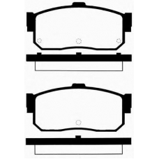 J PP-127AF JAPANPARTS Комплект тормозных колодок, дисковый тормоз