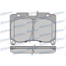 AC0581023D AC Delco Комплект тормозных колодок, дисковый тормоз