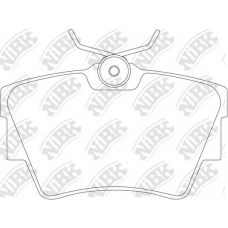 PN0147 NiBK Комплект тормозных колодок, дисковый тормоз