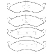 PN-8490 JNBK Колодки тормозные