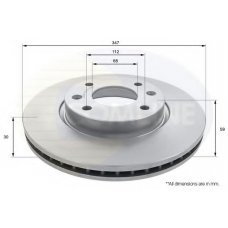 ADC1490V COMLINE Тормозной диск