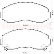 572567B BENDIX Комплект тормозных колодок, дисковый тормоз