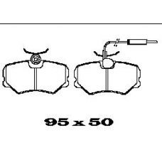 BL1266B2 FTE Комплект тормозных колодок, дисковый тормоз