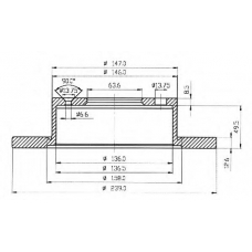 BSF3389 QUINTON HAZELL Тормозной диск