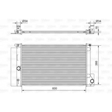 701538 VALEO Радиатор, охлаждение двигателя