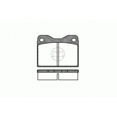 0008.30 REMSA Комплект тормозных колодок, дисковый тормоз