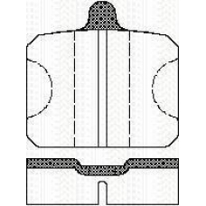 8110 67747 TRISCAN Комплект тормозных колодок, дисковый тормоз