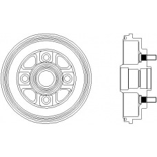 94022900 TEXTAR Тормозной барабан