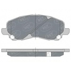 SP 273 SCT Комплект тормозных колодок, дисковый тормоз
