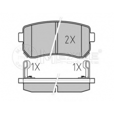 025 243 2015/PD MEYLE Комплект тормозных колодок, дисковый тормоз