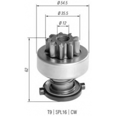 940113020392 MAGNETI MARELLI Ведущая шестерня, стартер