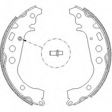 Z4101.00 WOKING Комплект тормозных колодок