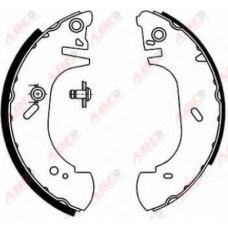 C0G022ABE ABE Комплект тормозных колодок