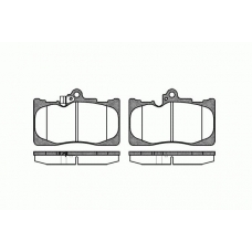 1180.02 REMSA Комплект тормозных колодок, дисковый тормоз