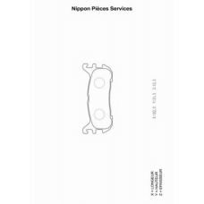 M361A12 NPS Комплект тормозных колодок, дисковый тормоз