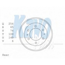 BD-6862 KAVO PARTS Тормозной барабан
