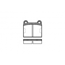 P1063.60 WOKING Комплект тормозных колодок, дисковый тормоз
