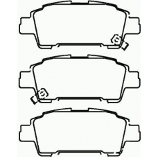 MDB2115 MINTEX Комплект тормозных колодок, дисковый тормоз