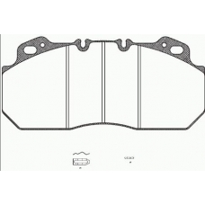 JSX 2622.00 ROADHOUSE Комплект тормозных колодок, дисковый тормоз