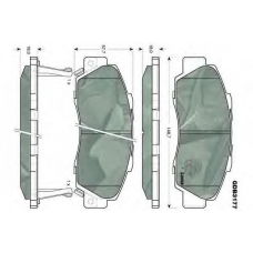 GDB3177 TRW Комплект тормозных колодок, дисковый тормоз