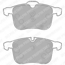 LP1783 DELPHI Комплект тормозных колодок, дисковый тормоз