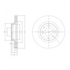 BG2825 DELPHI Тормозной диск