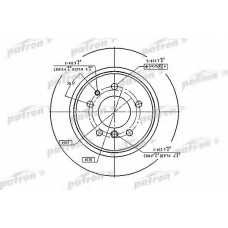 PBD2557 PATRON Тормозной диск
