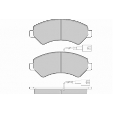 12-1323 E.T.F. Комплект тормозных колодок, дисковый тормоз