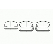 0152 12 KAWE Комплект тормозных колодок, дисковый тормоз