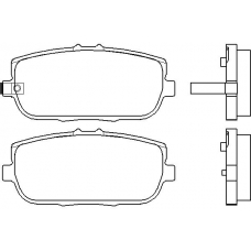 MDB2772 MINTEX Комплект тормозных колодок, дисковый тормоз