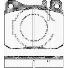 8110 23238 TRISCAN Комплект тормозных колодок, дисковый тормоз