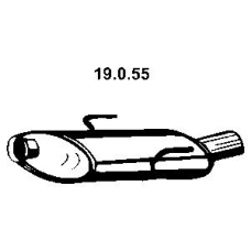 19.0.55 EBERSPACHER Глушитель выхлопных газов конечный