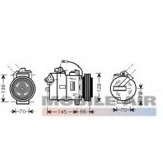 5800K261 VAN WEZEL Компрессор, кондиционер