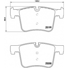 N-1728 COBREQ Комплект тормозных колодок, дисковый тормоз